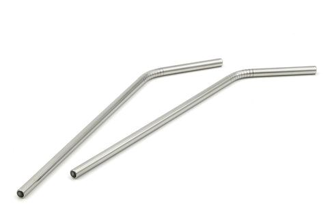 StainlessLUX 77509 Brilliant Stainless Steel Drinking Straw Set (2 Straws / Set)