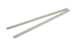 StainlessLUX 77512 Extra-long Stainless Steel Milkshake Straws / Smoothie  Straw Set, 12 Inches Long x 0.3 Inches Diameter, Brilliant Finish (2 Straws