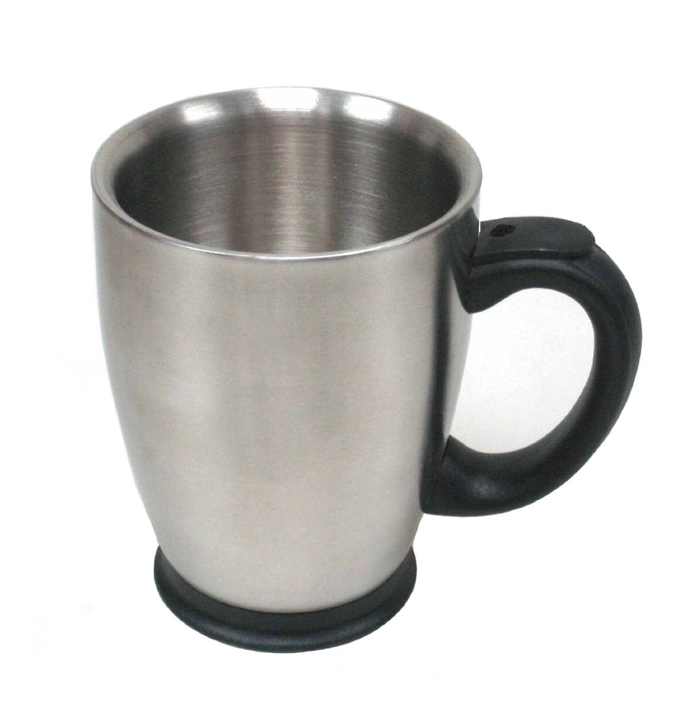 StainlessLUX 73297 Brushed Double-walled Stainless Steel Mug (16