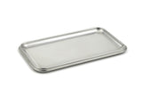 StainlessLUX 75110  Brilliant Stainless Steel Small Rectangle Tray