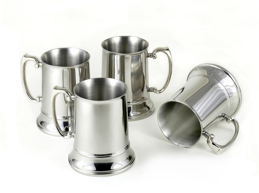True Stainless Steel Pint Glasses For Beer, Iced Coffee, Water, Or